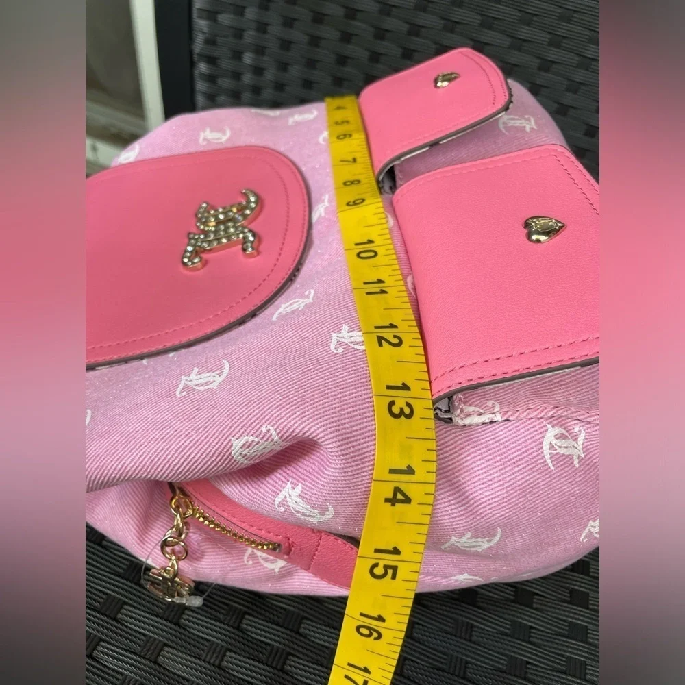 Juicy Couture bag,Juicy Couture Backpack,Juicy Couture Pink Logo Backpack.